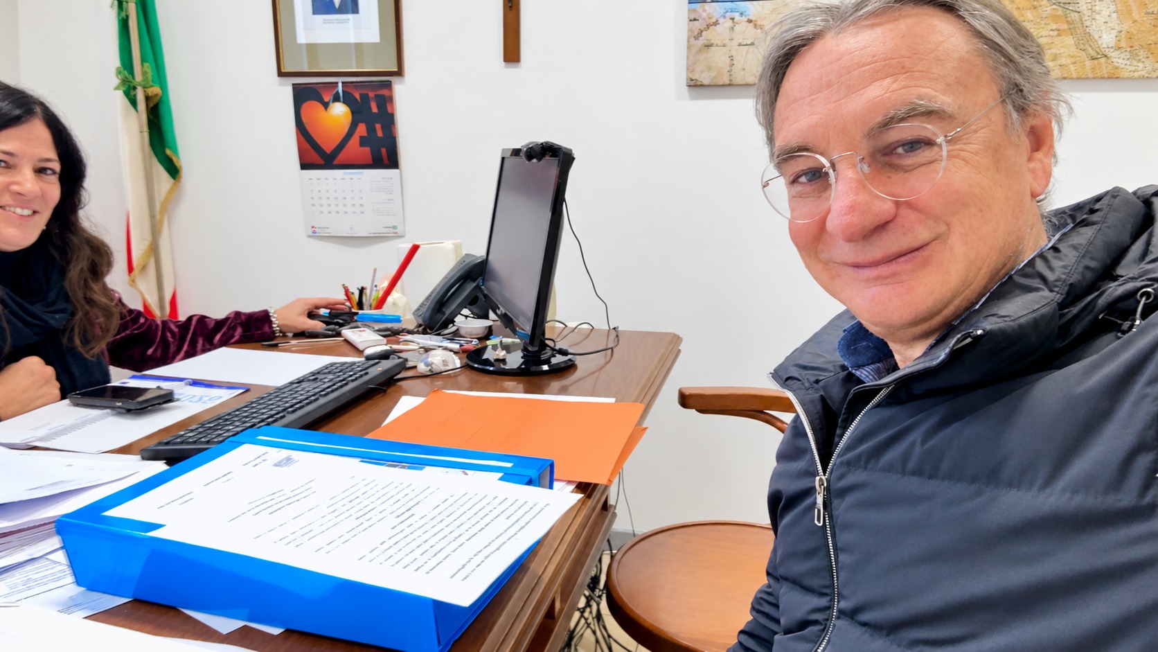 Marco Starace al Comune di Ischia per la firma della concessione demaniale, gennaio 2026